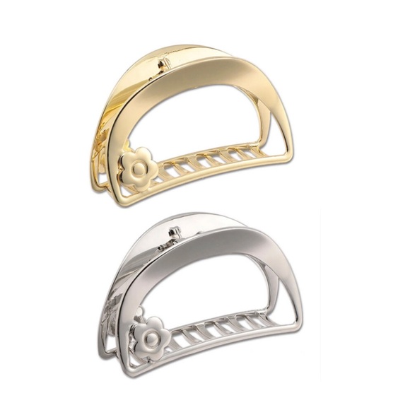 Mary Quant Daisy Claw Clip hairpin golden NWOT - Picture 4 of 5